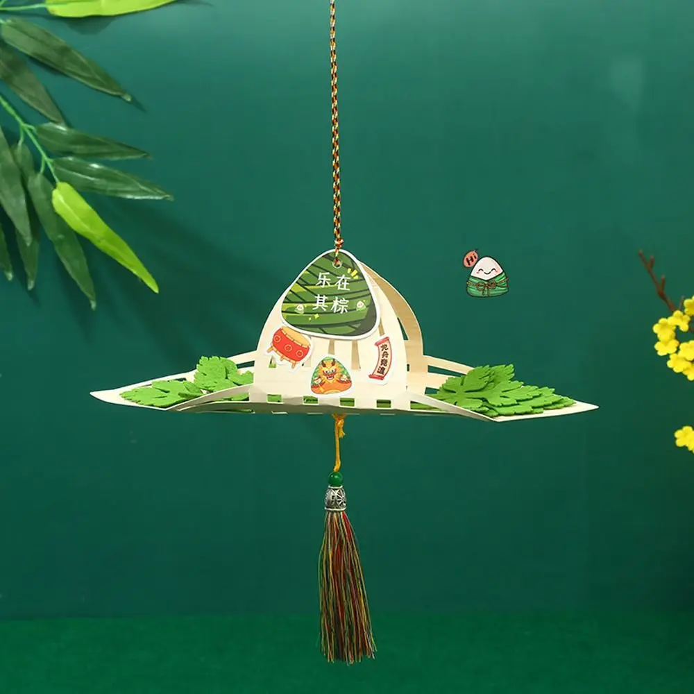 Handmade Dragon Boat Pendant Chinese Style Non Woven Boat Festival Material Package Cartoon 3D Kids Handmade Toys