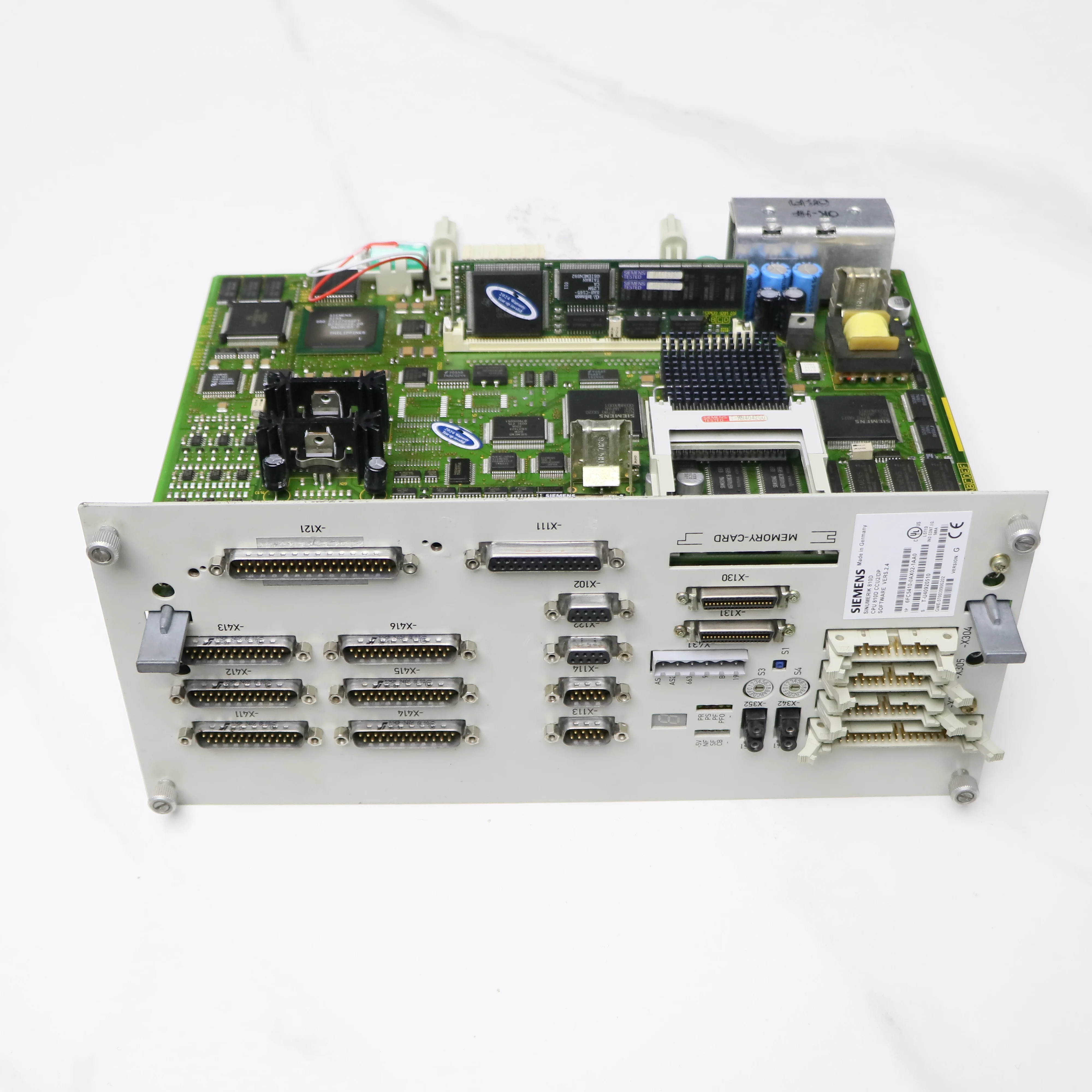 6FC5410-0AX02-1AA0 810D Processador Central CCU2/DP Plc Módulo peças de controle numérico 1 ano de garantia