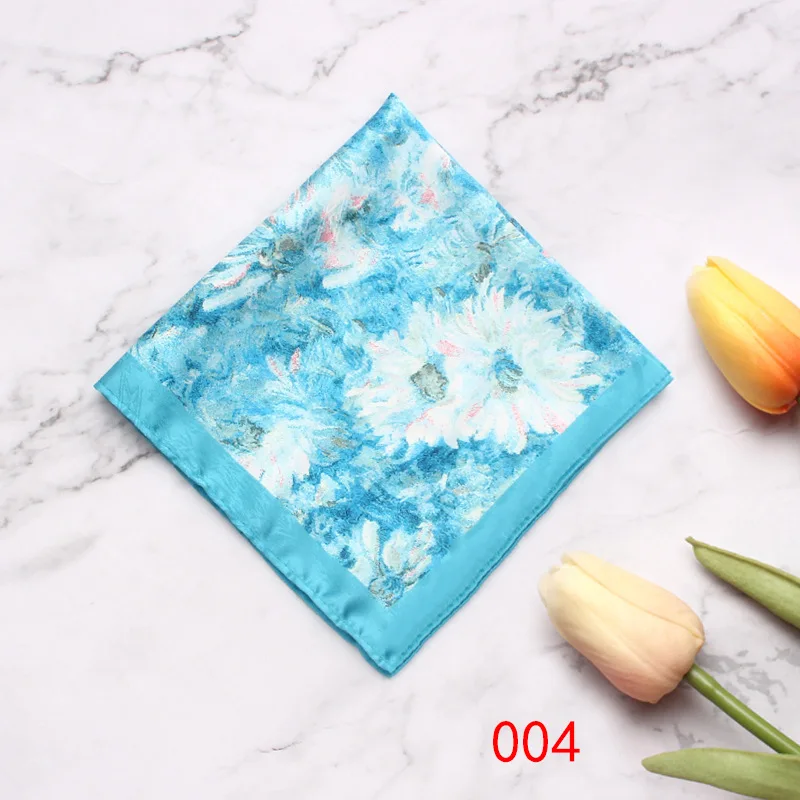 Fashion Print Big Pocket Square For Men Women Floral Print Suits Handkerchief for Wedding Party Big Square Handkerchief Towels