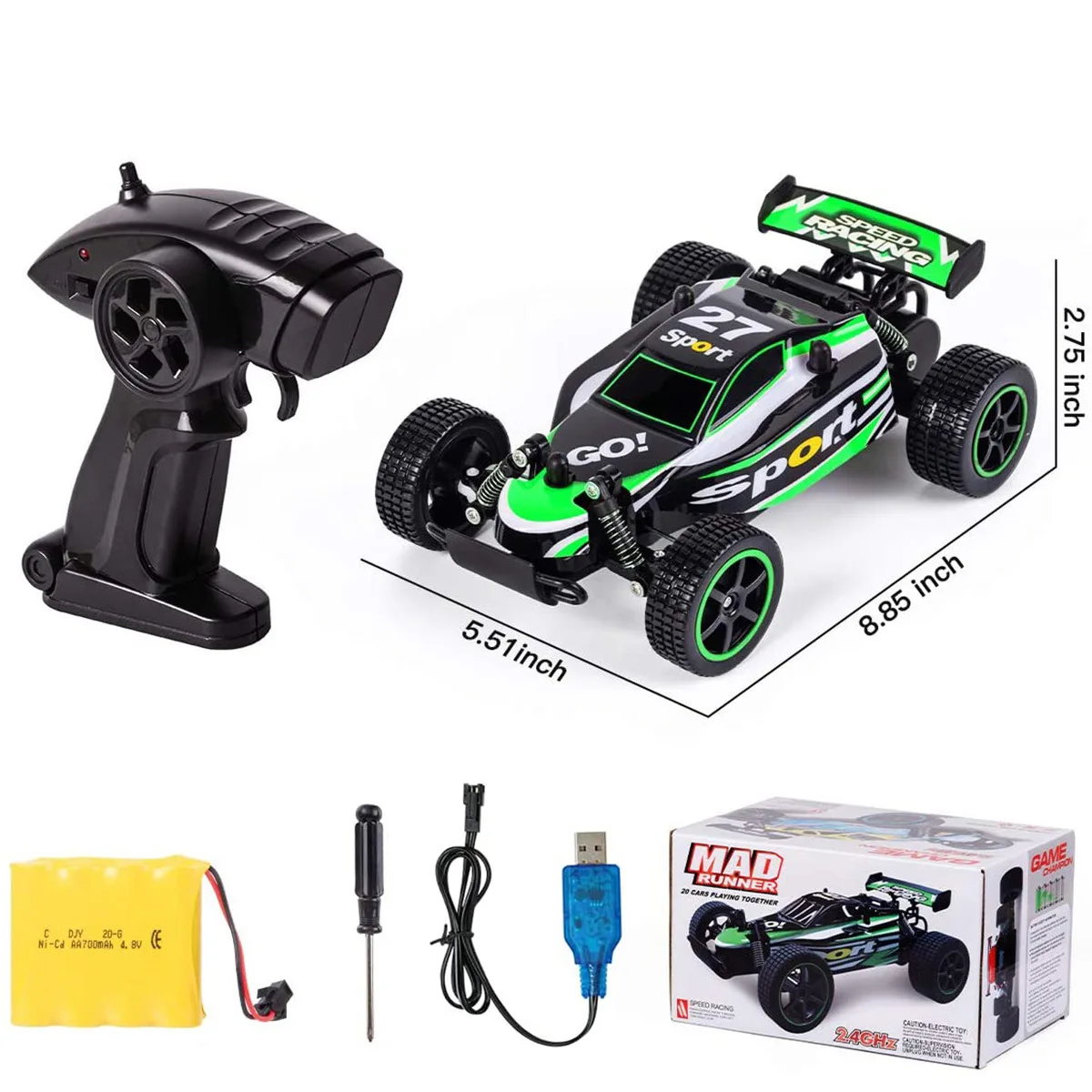 RC Car Toy 15KM/H  High Speed Drift Racing Remote Control Vehicle Rechargeable Battery Radio Racing Car  For Children Boy