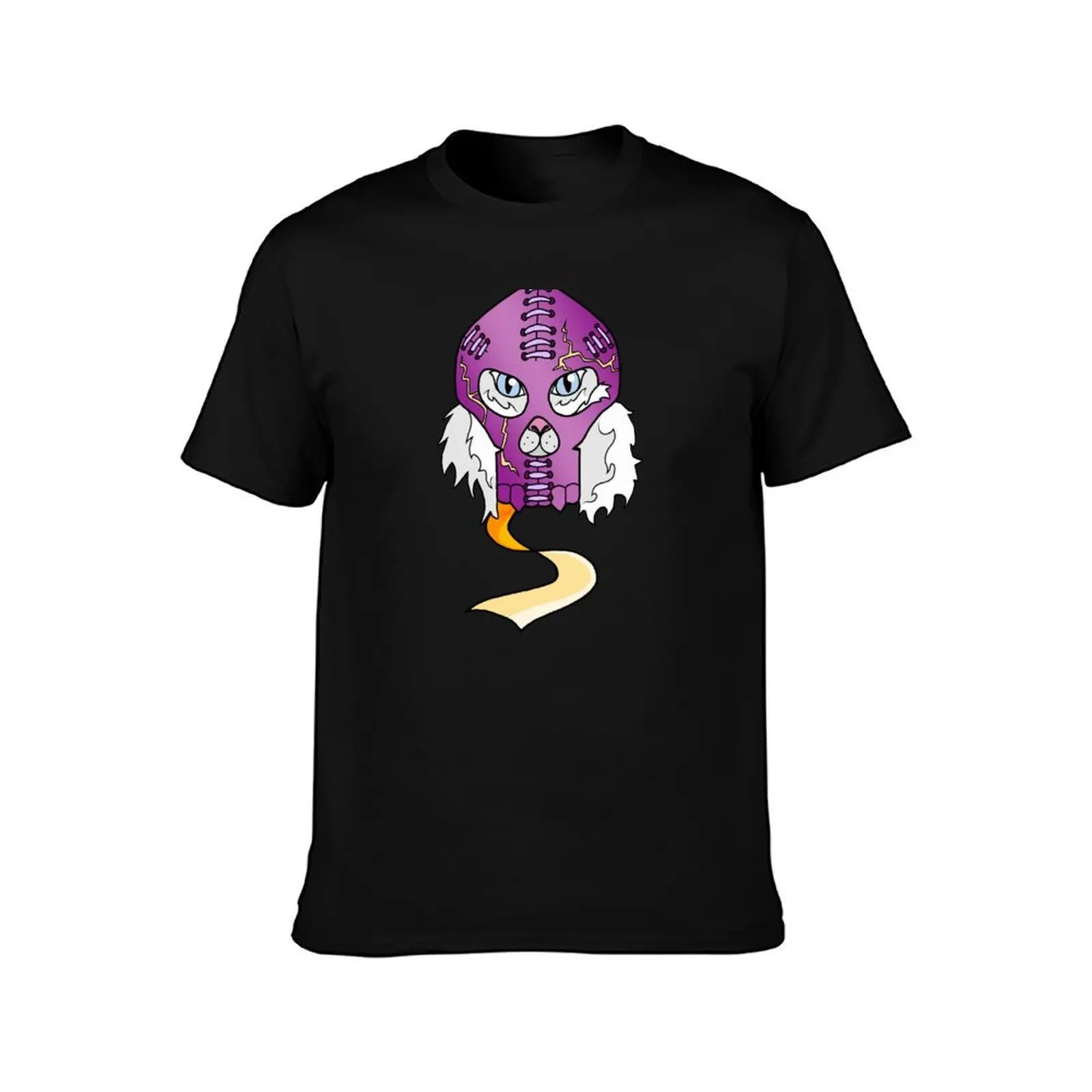 Tasfaire Feline T-Shirt, Summer Casual Cotton Tee, Oversized Streetwear Tops, Vintage Graphic Print, Loose Fit Short Sleeve