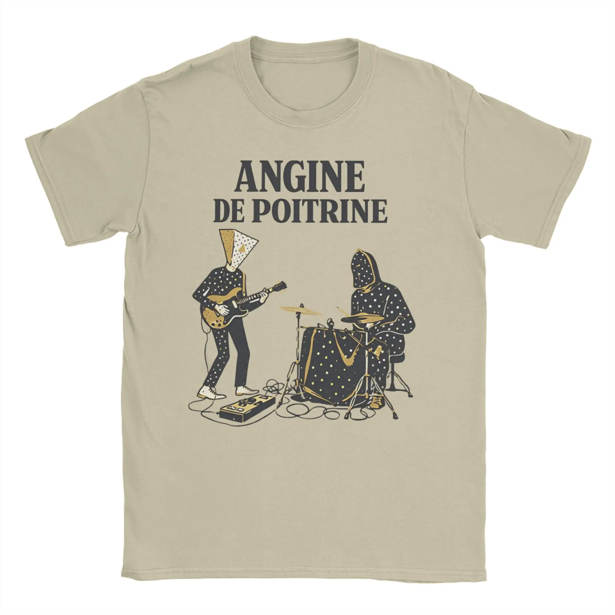 Camisetas Angine De Poitrine para homens e mulheres, Quebec Duo, roupas de algodão, camisetas engraçadas de manga curta com gola redonda, camisetas pl