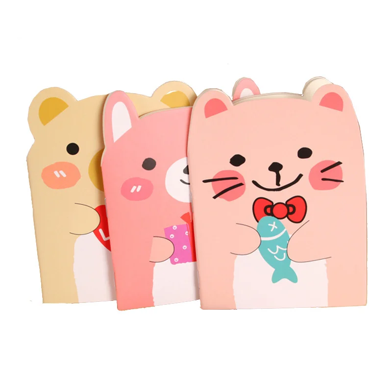 Creative Stationery Cute Bear Notebook Cartoon Notepad with Journal Diary Student Small Book Wholesale