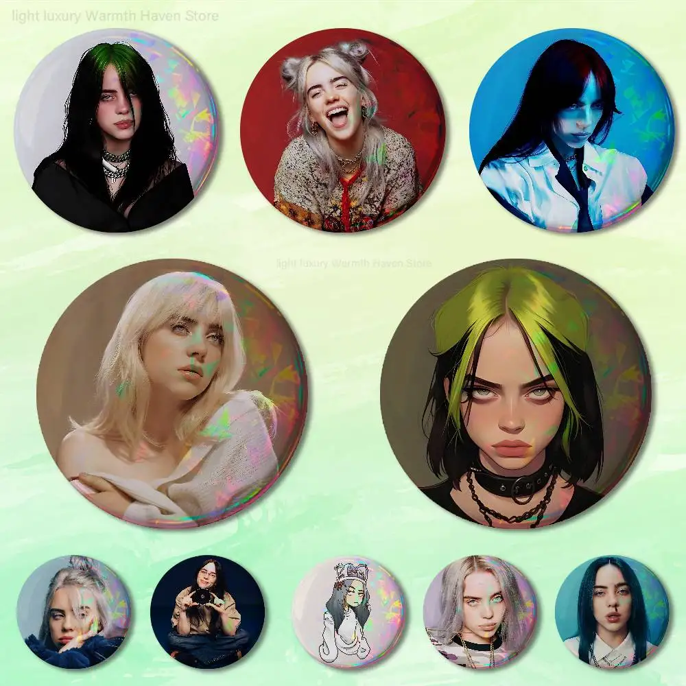 

B-Billies-S Hit Me Hard and Soft 58mm 44mm HD Print Brooch Badges Pretty Derby Round Display Brooches Lapel Pins