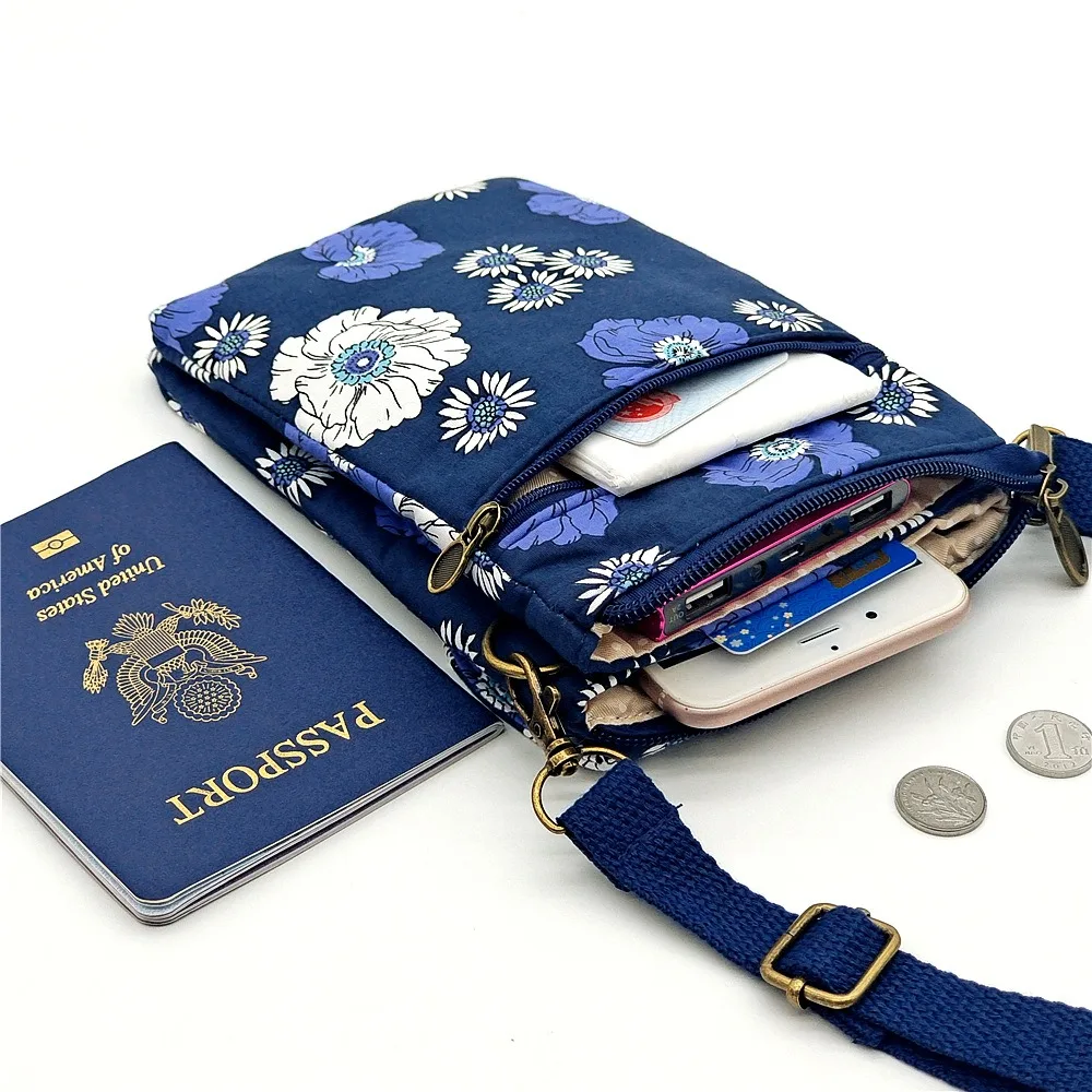 

Новая сумка через плечо с регулируемым ремешком, сумка через плечо со свежим пасторальным принтом, пятислойные женские сумки