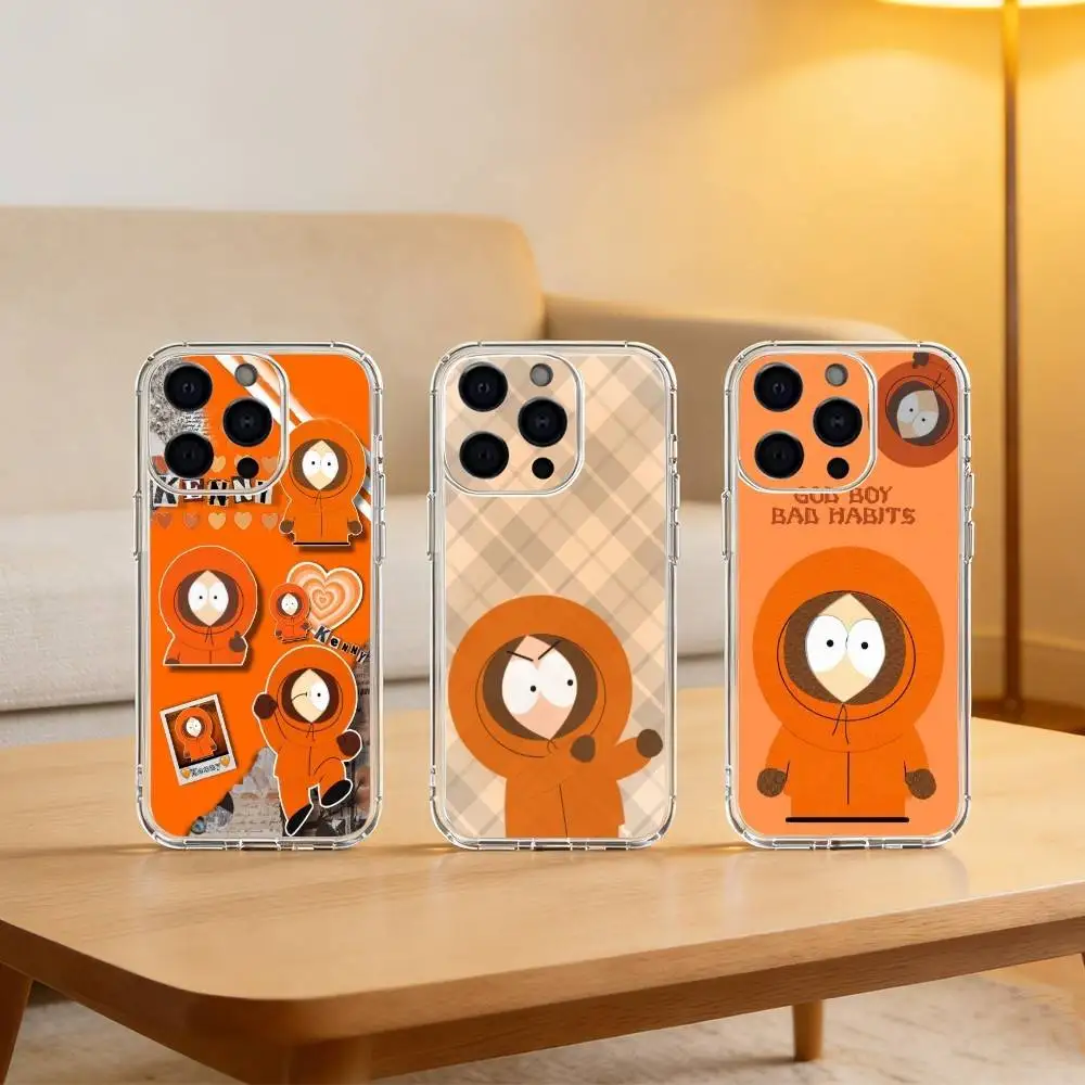 

south park kenny Phone Case For iPhone 17 16 15 14 13 12 11 Mini Pro Max Plus Transparent Cover