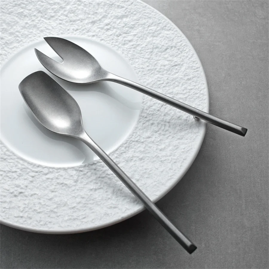 304 Stainless Steel Public Spoon Restaurant Dish Service Large Spoon Dish Self service Fish Spoon Shared Spoon