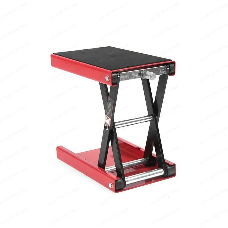 Heavy Duty Motorcycle Lift Stand, Adjustable Height Scissor Jack Platform for Garage Workshop Universal Fit