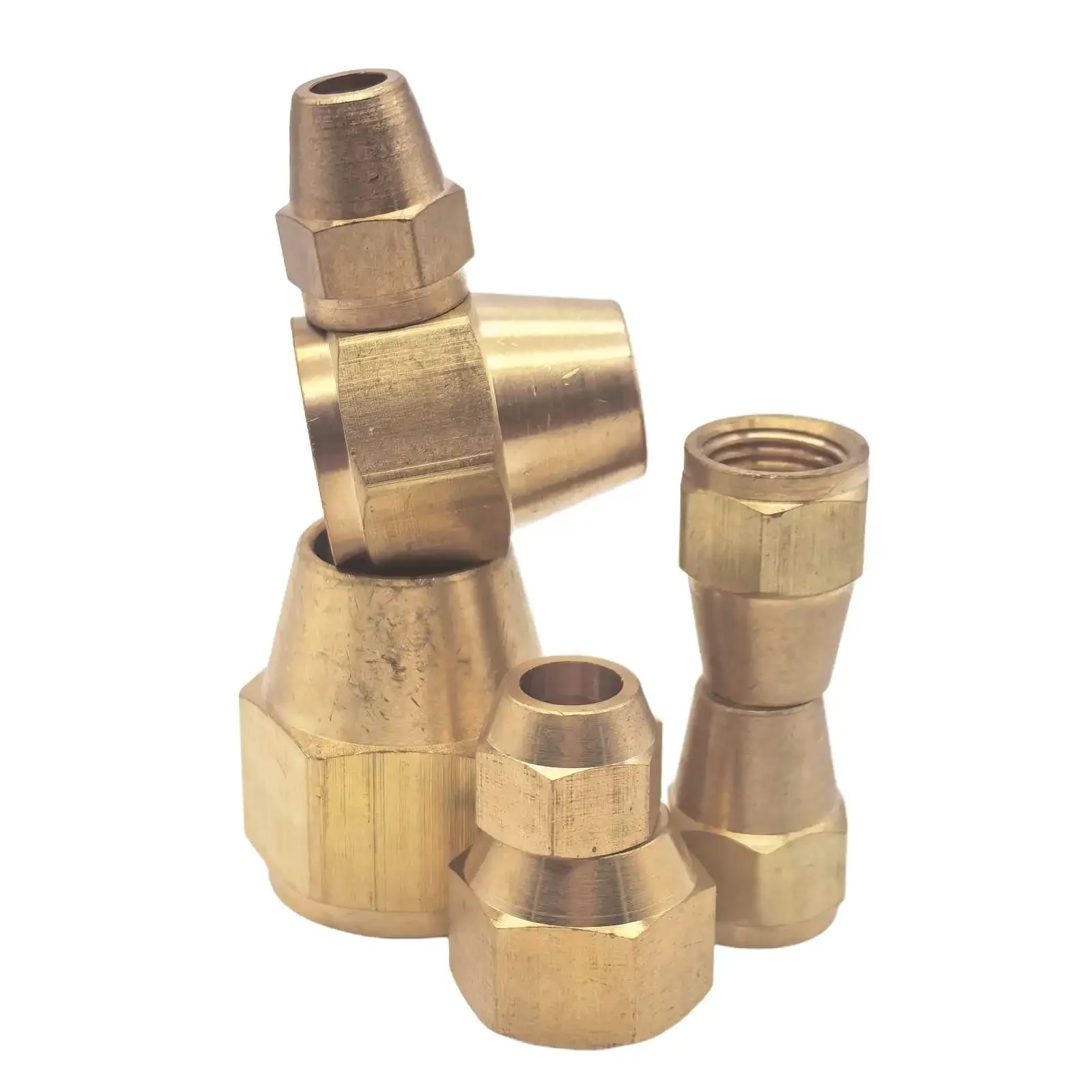 Brass Flare Nut Fit Tube O/D 6/8/10/12mm 3/16
