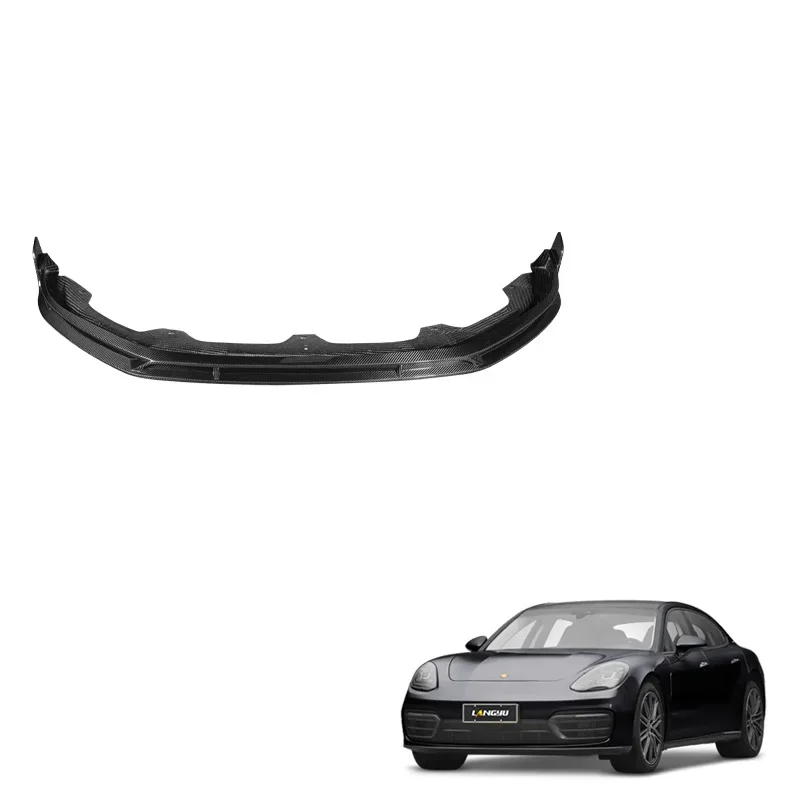 

Car modification parts front bumper lip Panamera 971 dry carbon fiber front separator FORPorsche Panamera 971.2 front lip