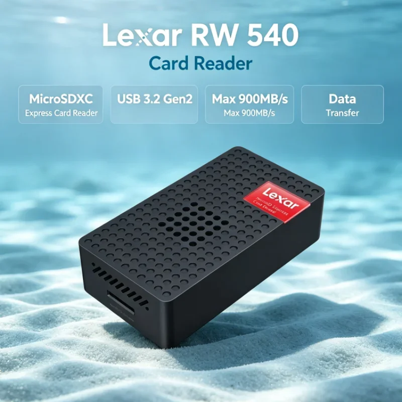 Lexar RW540 MicroSDXC Express Card Reader PLAY PRO MicroSD Card Reader Max 900MB/s USB 3.2 Type-C for Switch 2 Data Transfer