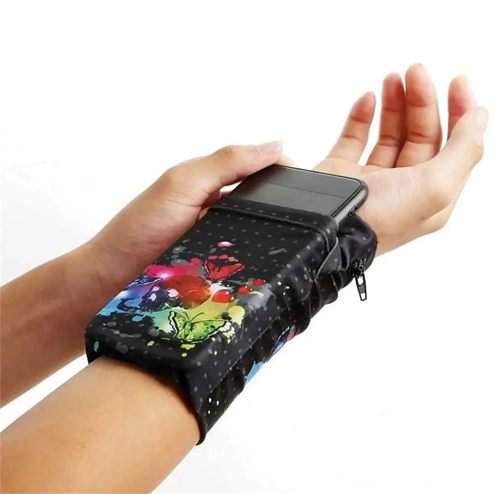 Running Hand Bag Wristband Arm Bag Mobile Phone Case Sports Wrist Bag Wrist Wallet Pouch Phone Arm Bag Wrist Support Pocket