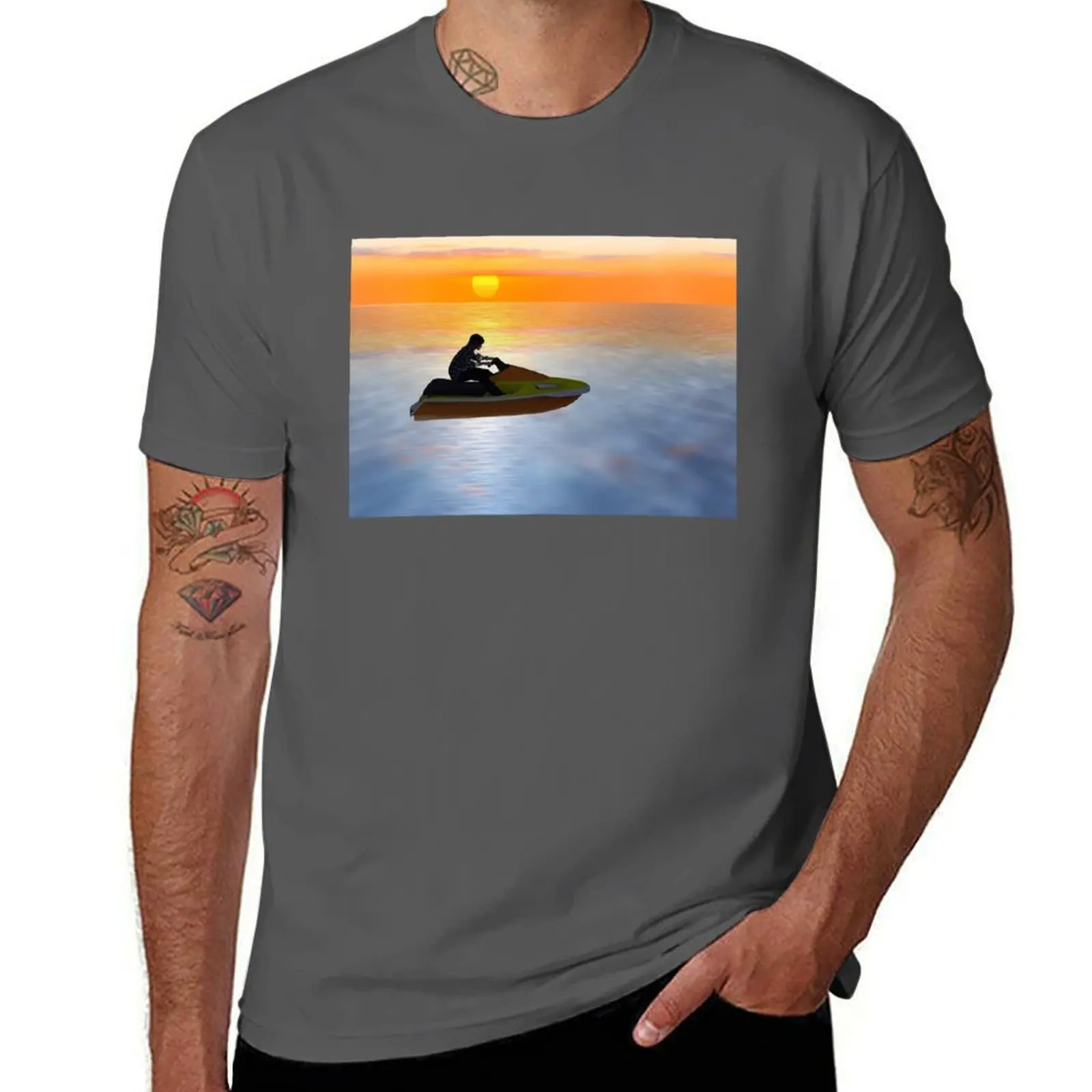 

Sinjin Drowning IMVU T-Shirt t shirts for man cotton funny men t shirt cotton 100% T-Shirt