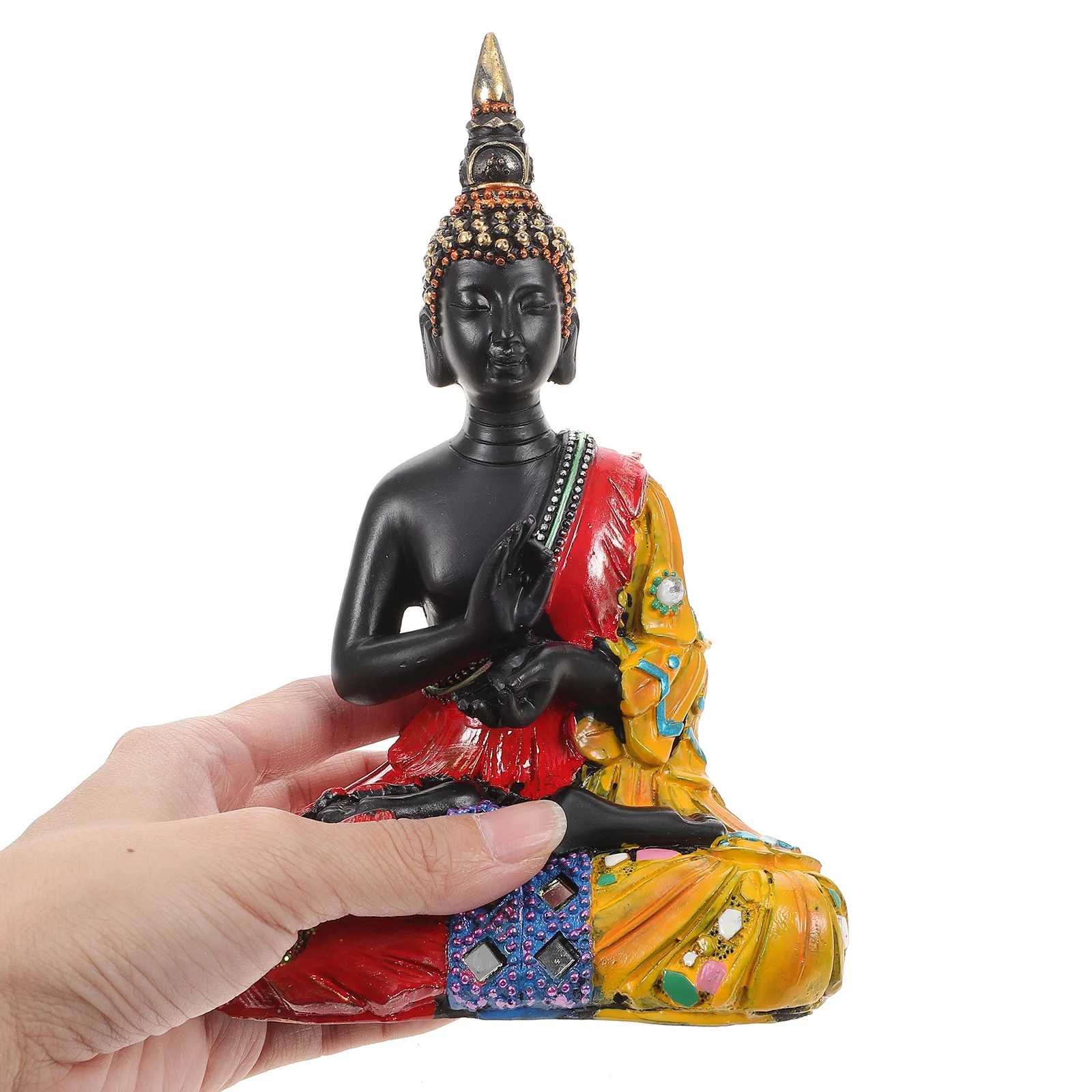 

Desktop Buddha Statue Exquisite Decorative Ornament For Home Temple Meditation Room Tabletop Decor Small Buddha Sculpture Home