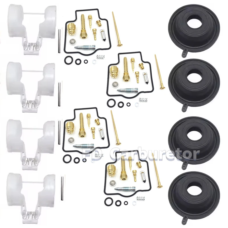 Fit For Kawasaki ZZR400 ZX400 1990-2006 Carburetor Repair Kit Float Slow Jet Vavle Vacuum Diaphragm