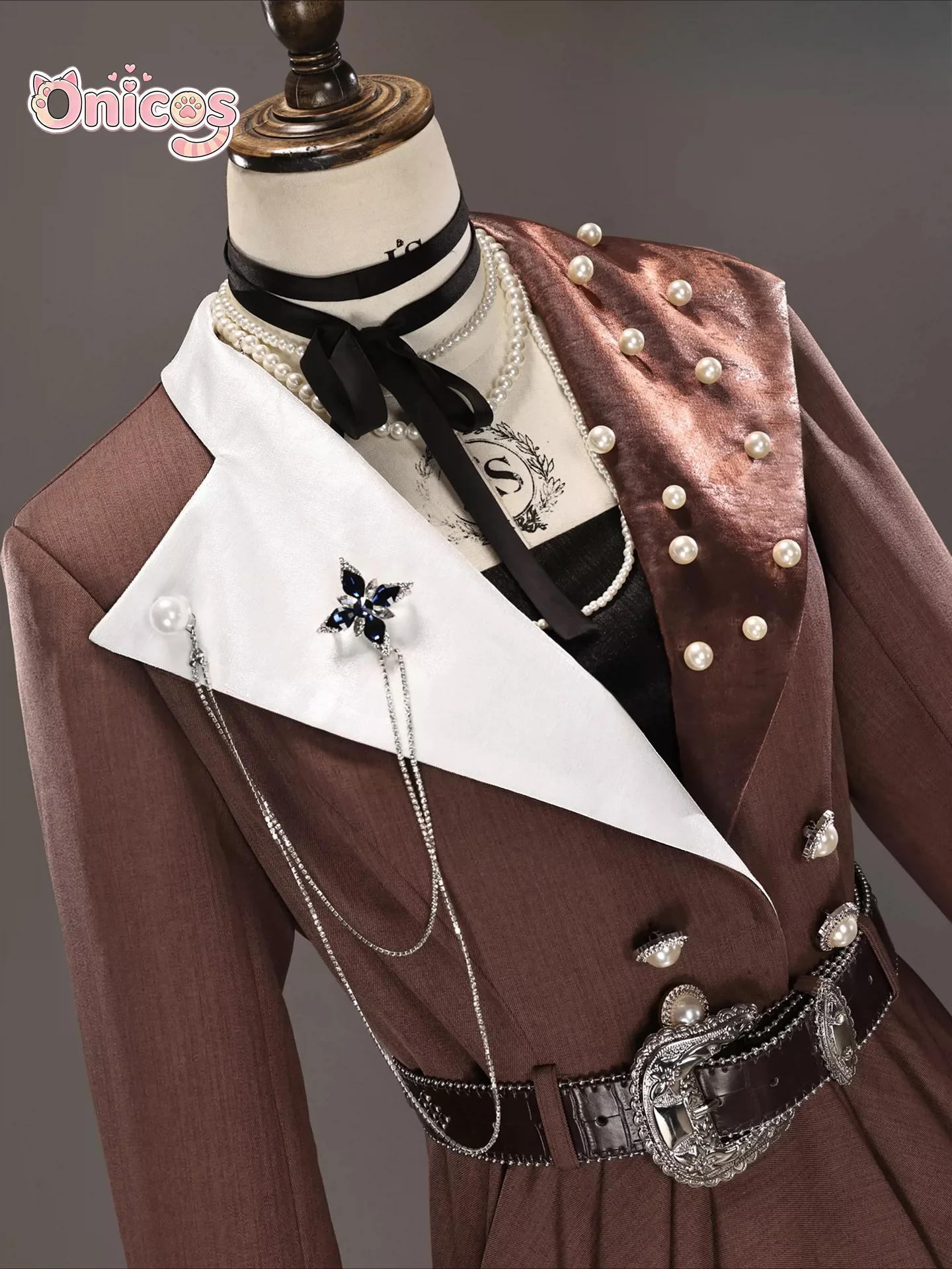 Path to Nowhere Hilda Untraced Night Chapter Cosplay Costume Brown Outfit Hallowee Carnival Party Role Play Clothes Onicos