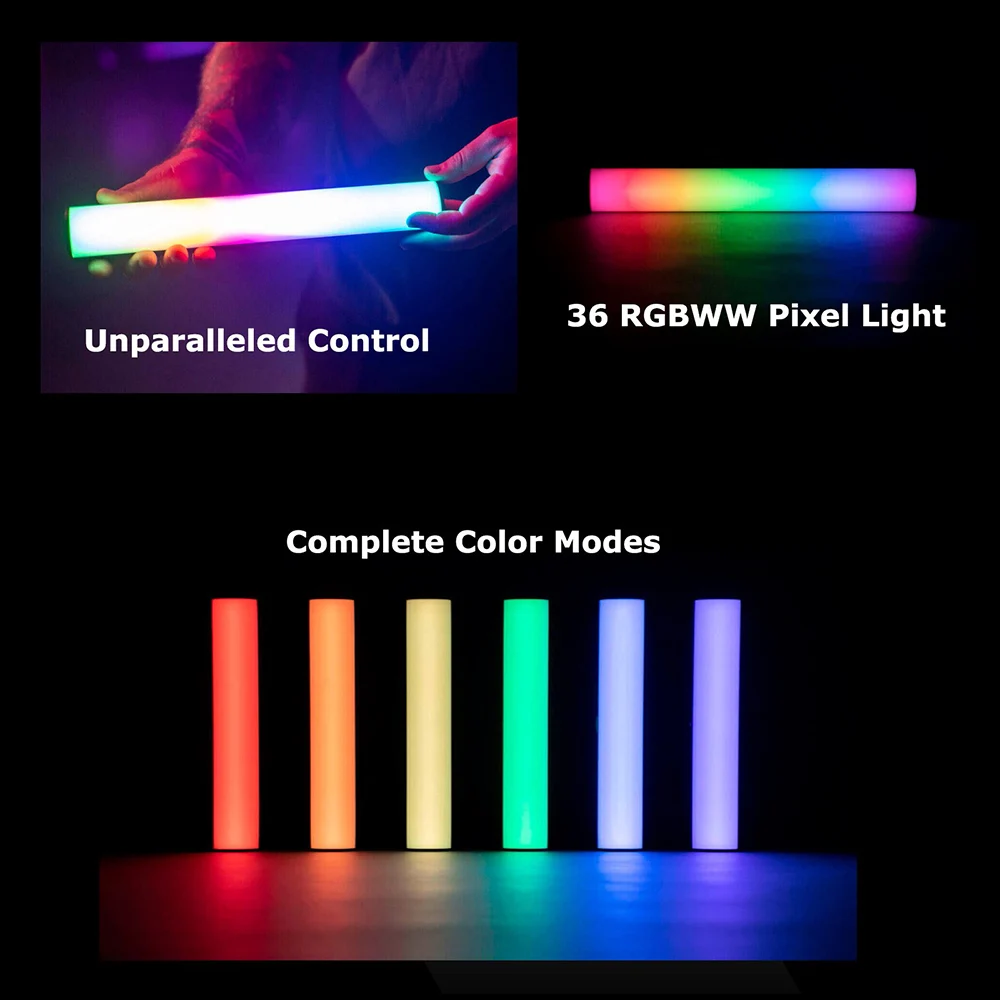 Aputure MT Pro RGB Light Magnetic Attraction Handheld Tube Video Light Handheld RGB LED Light for Photography Lighting