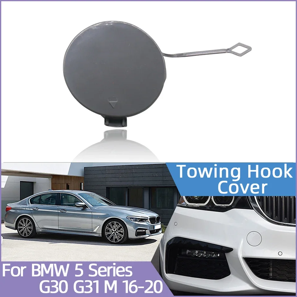 

For BMW 5 Series G30 G31 LCI M-Bumper 2016-2024 Front Rear Bumper Towing Hook Cap Cover Hauling Trailer Cover Decoration