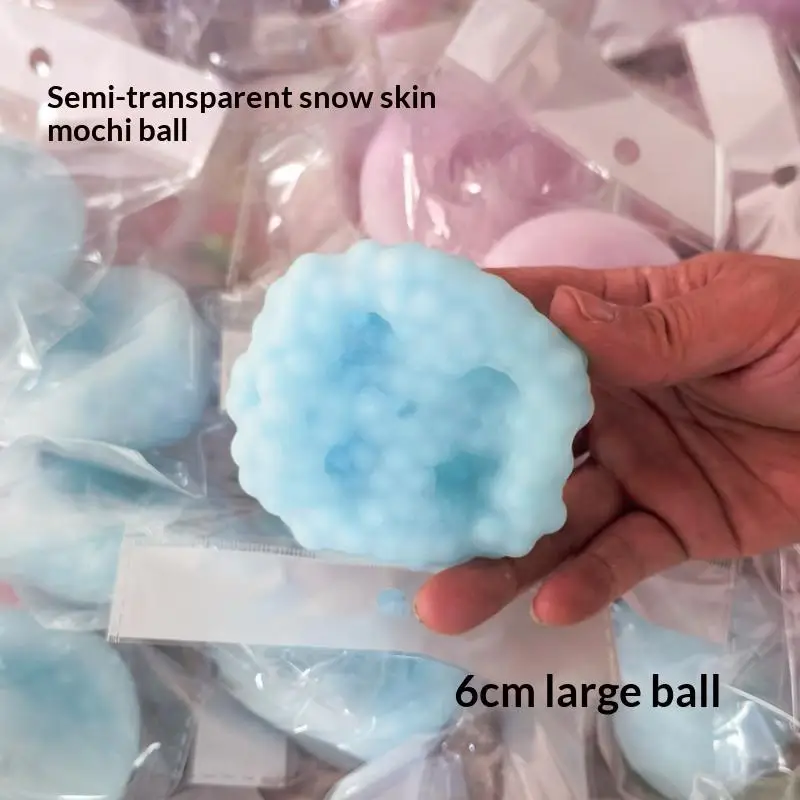 Shapeable Vacuum Sand Ball Stress Ball Stress Relief Noisy Ball Desktop Squeezing SoothingTranslucent Ice Skin Fidget