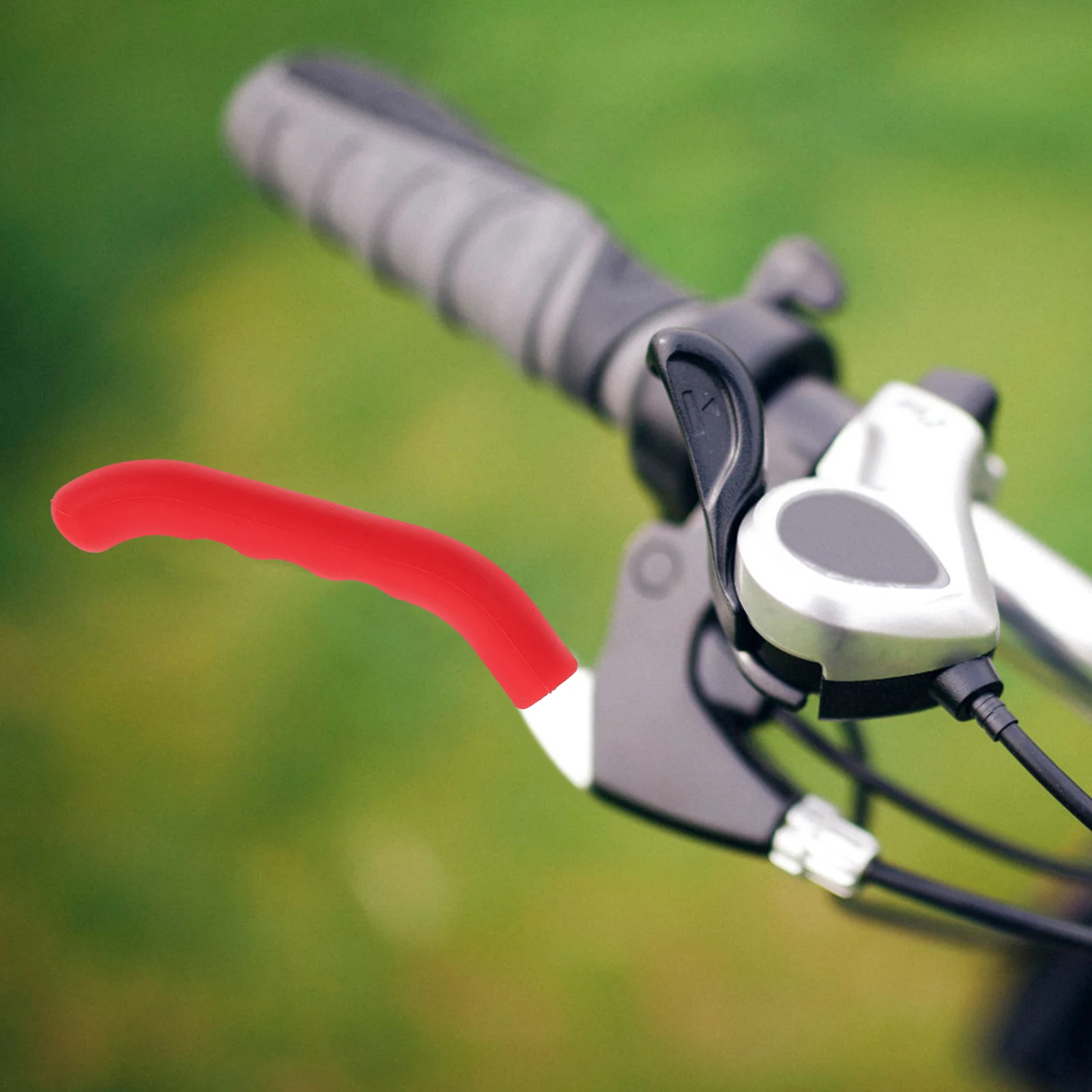 

2Pcs Cycle Brake Grip Sleeve Silicone Handle Protector Stylish Protective Accessory Brake Handle Cover Cycle Accessory