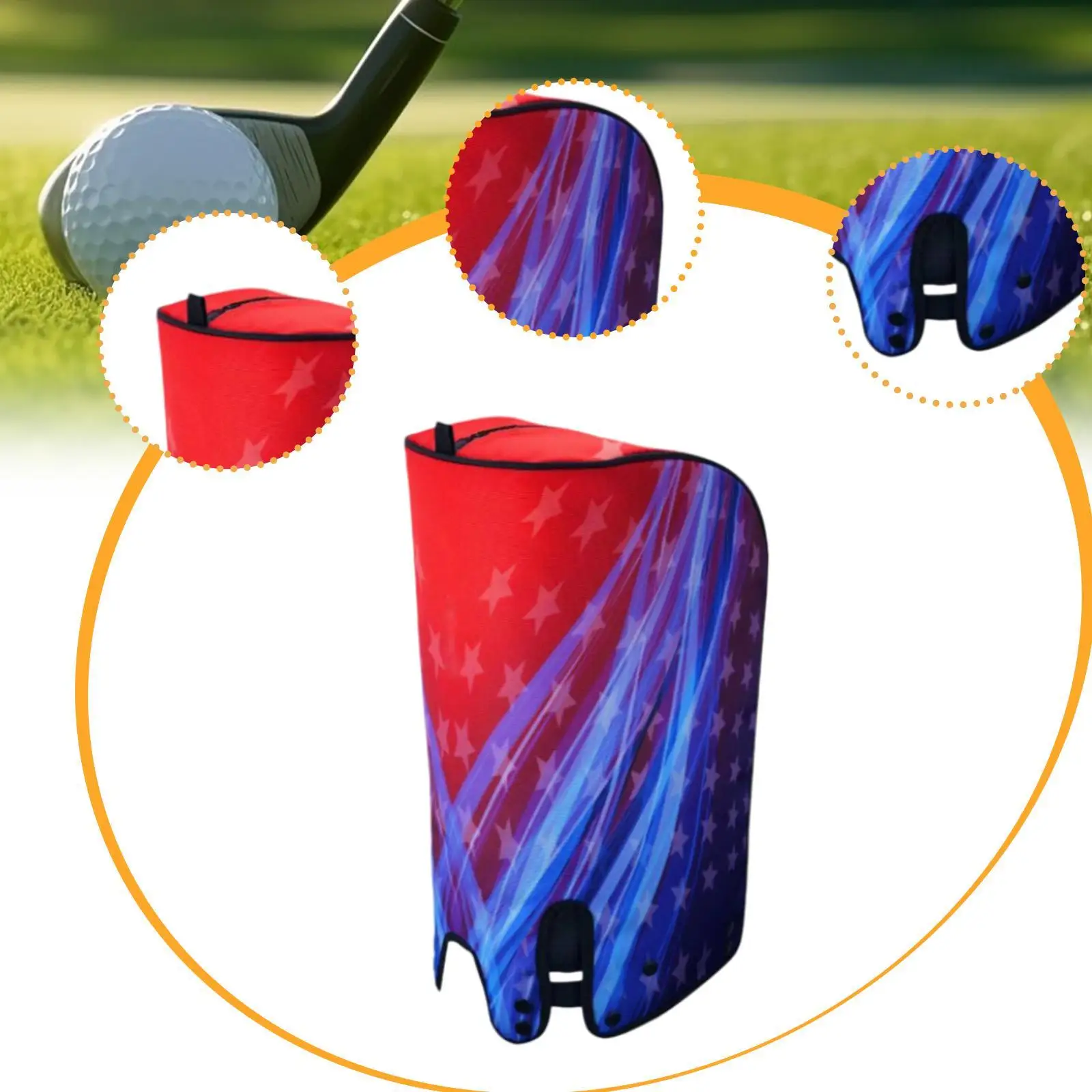 

Waterproof Golf Rain Cover Lightweight Dustproof Hood Storage Universal Compatibility for Golf Bag Stand Standard Travel