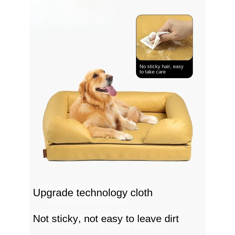 

Comfy Dog Sofa Bed, All-Season Pet Couch with Removable Washable Sleeping Mat for Medium and Large Dogs, Perfect for Summer