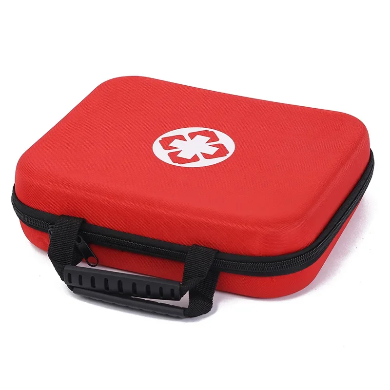 Outdoor Camping EVA Anti-Epidemic Bag Car Pressure-Proof Medical Kit Emergency First Aid Kit Waterproof Medical Storage Bag Red