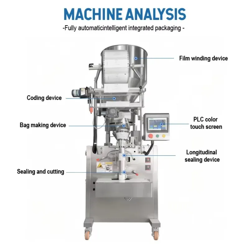 High Quality Pillow Pouch Cookie Sachet Packing Machine Mini Biscuit Snack Automatic Small Bag Packaging Sealing Machine