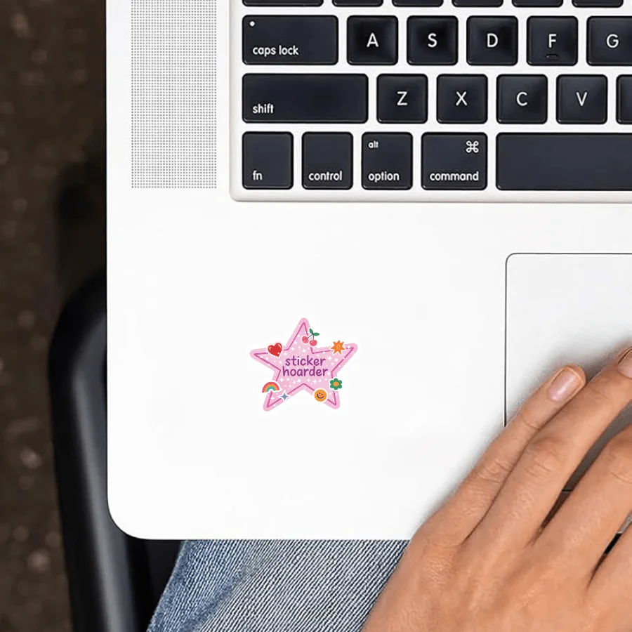3pcs Sweet Cool Girl Pink Pentagram Stickers Hoarder Collection Enthusiast Decorative Stickers