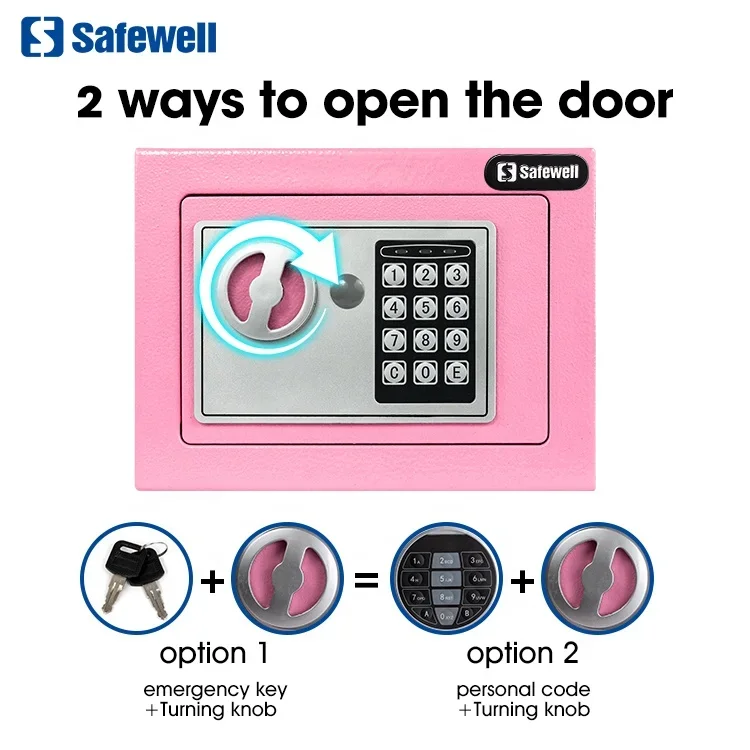 Coffre Fort Caja Fuerte Safewell Amazon Mini Caja Fuerte Seguridad Electrónica Dinheiro Hogar Digital Mini Caja Fuerte