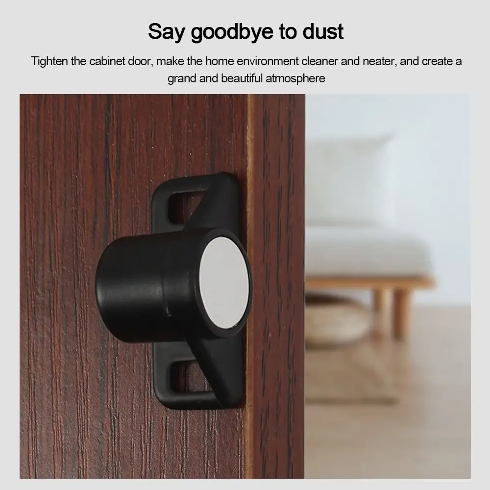 Portable Metal Magnet Cabinet Door Catch Magnetic Punch-free Drawer Latch Hardware Furniture Door Stopper Furniture Doors