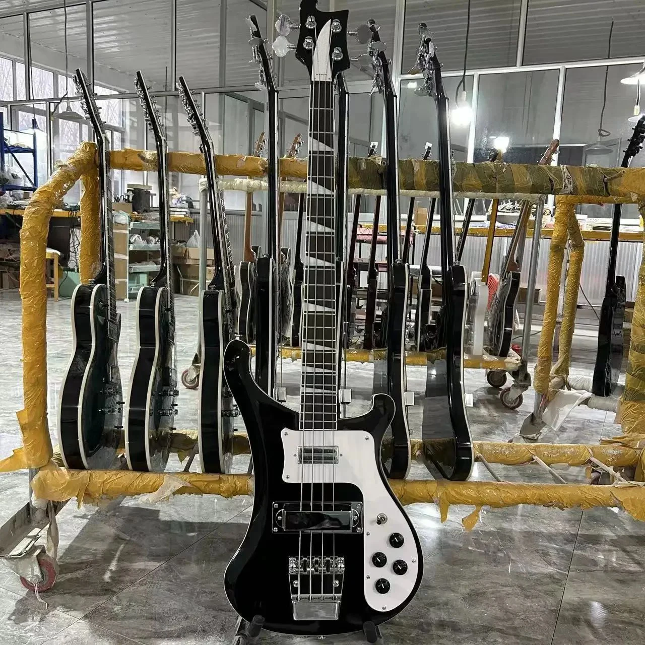 Rickenbacker 4003  Guitar, Bass Guitar, Basswood Body, Black Color, Rosewood Fretboard, 4 Strings,