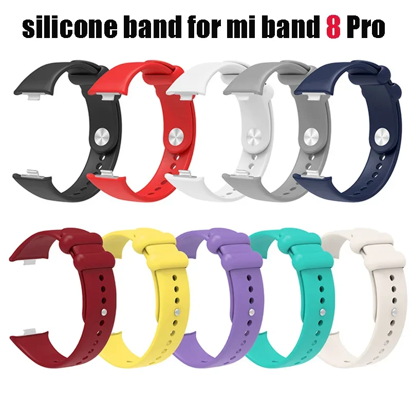 Cinturino in Silicone per orologio Redmi 4 cinturino Smart correa braccialetto originale cinturino sportivo per xiaomi mi band 8 Pro accessori