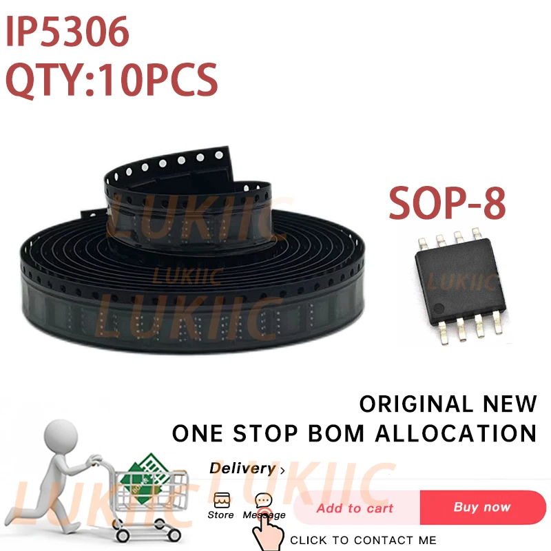 

(10-100PCS) 100% New IP5306 SOP-8