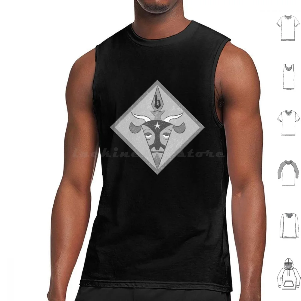 Baphemus Fitted Scoop Tank Tops Print Cotton Satanic Satan Baphomet Satanic Temple Satanist Satanism Lucifer Pentagram