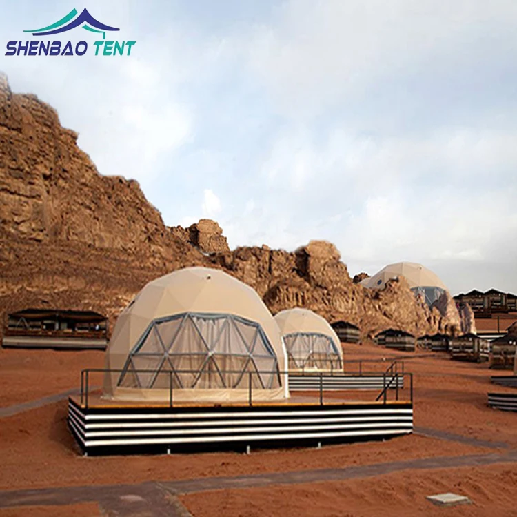 4 Season Garden Building Hotel Transparent Glamping Bubble Geodesic Dome Tent House for Outdoor Event Sales