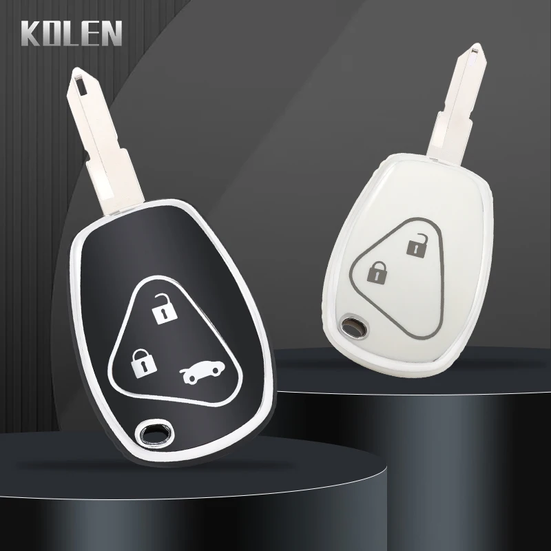 New TPU Car Remote Key Case Cover Shell Fob For Renault Megane Modus Espace Laguna Duster Logan DACIA Sandero Fluence Clio Kango