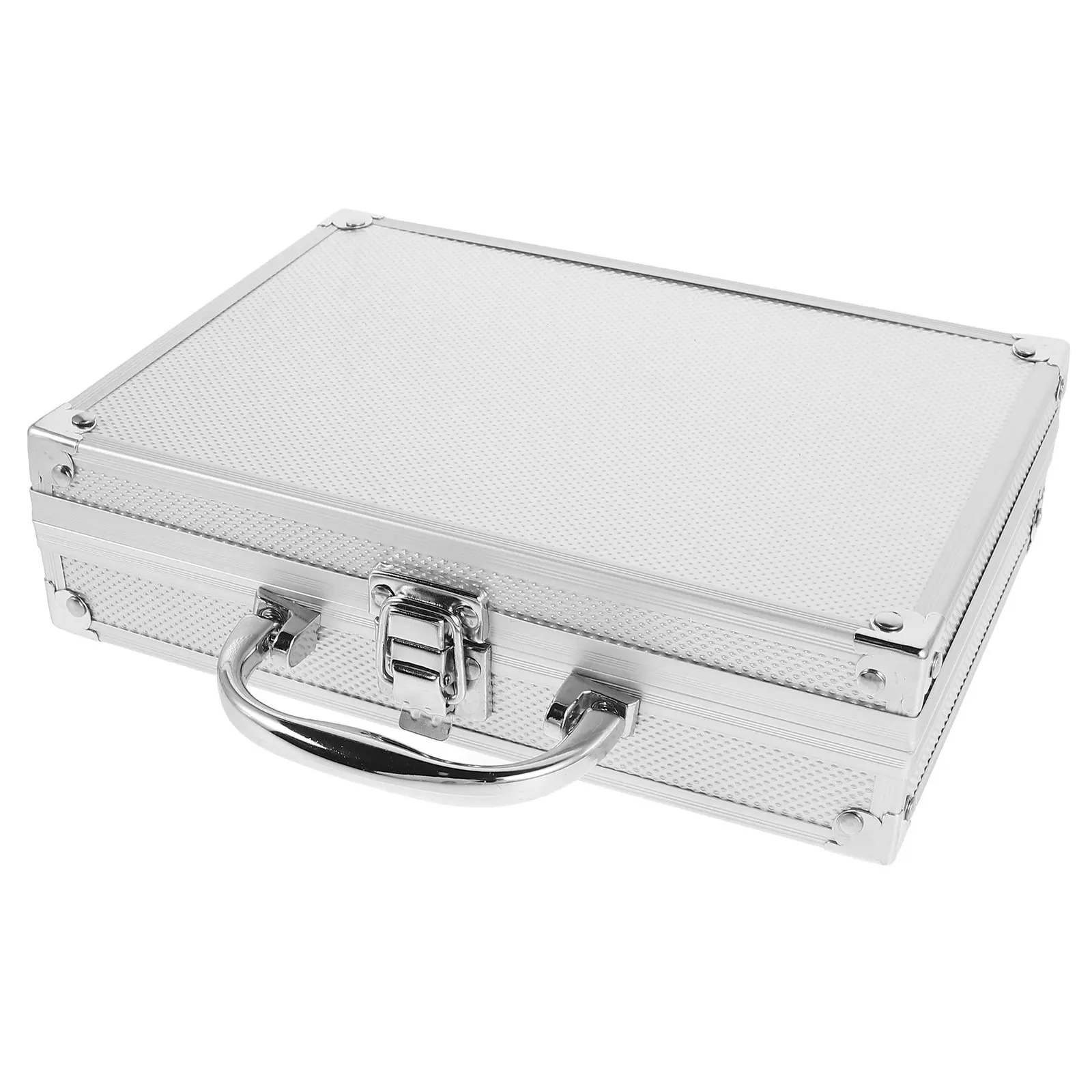 Aluminum Tool Box Hard Case Lockable Metal Handle Heavy Duty Travel Mechanic Organizer Large Capacity Precision Instrument