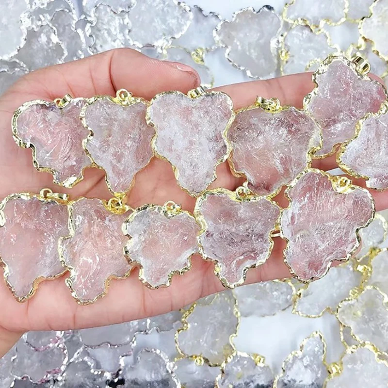 

3pcs/lot DIY Jewelry Accessories Natural Stone Transparent Irregularity Earring Connector Bracelet Pendant