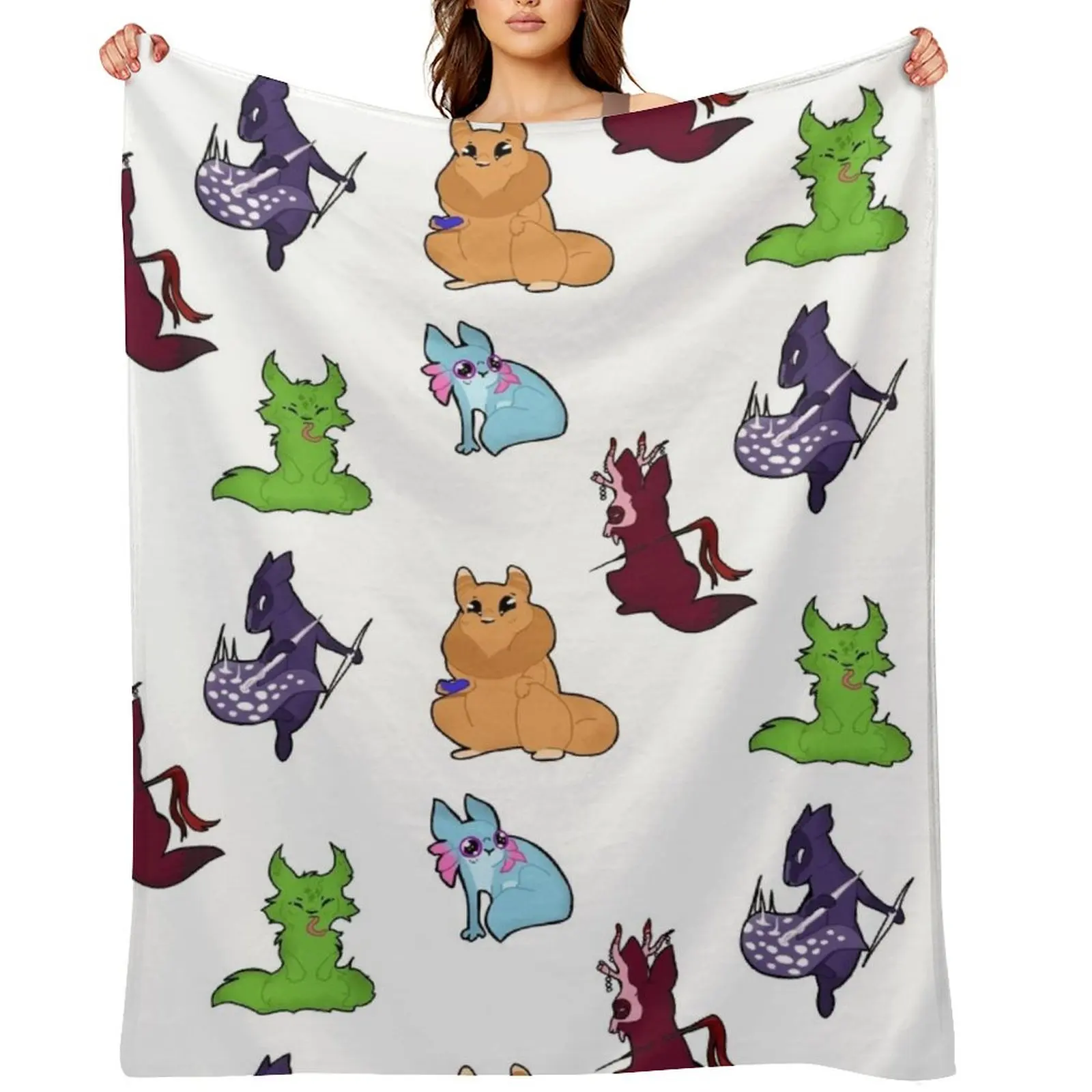 Rain World Downpour [Edition 2] Throw Blanket decorative Decoratives Flannel Fabric Cute Bed covers Retros Blankets