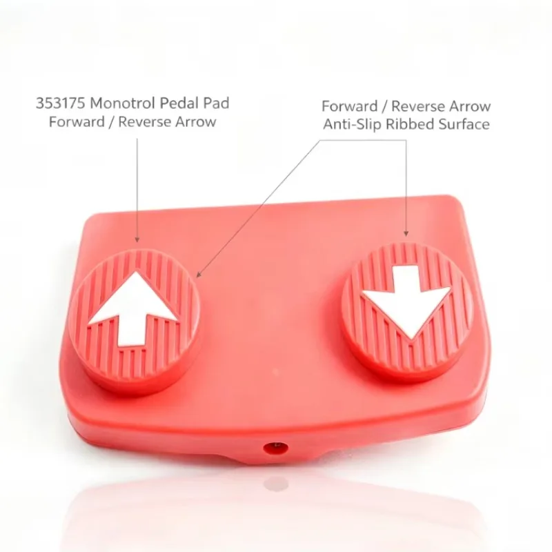 Monotrol Pad Red Monotrol Foot Pad with Up-down Arrow Compatible with Hy-ster XM Forklift