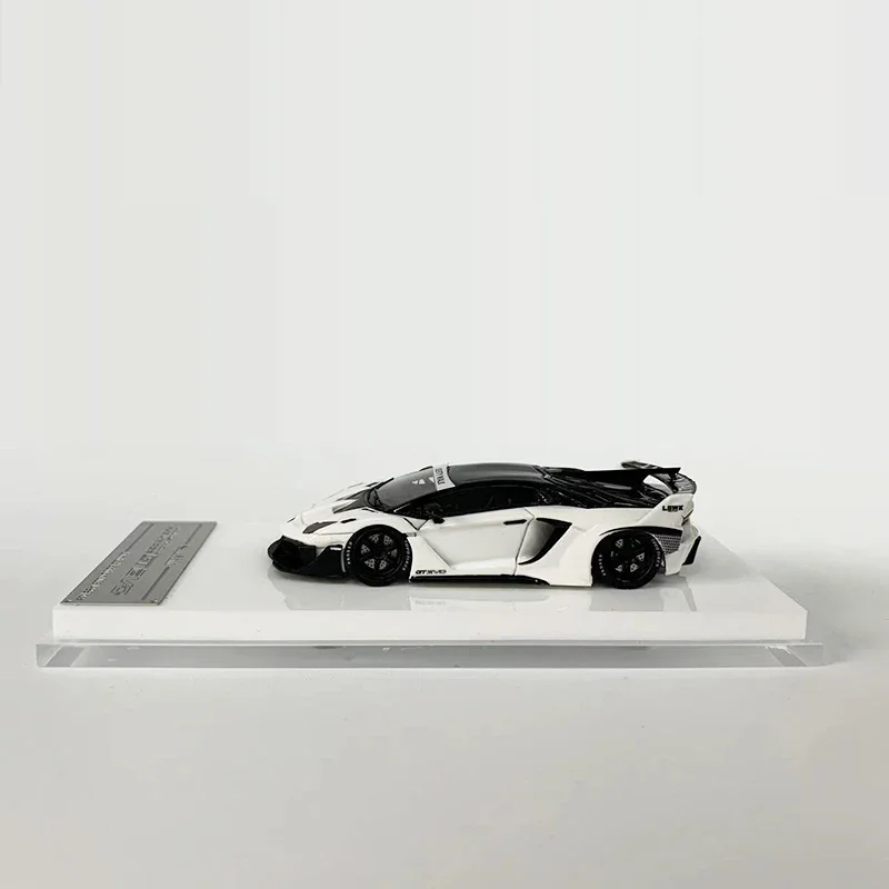 ScaleMini 1:64 Model Car GT EVO Wide Body Resin Sport Vehicle Collection -White