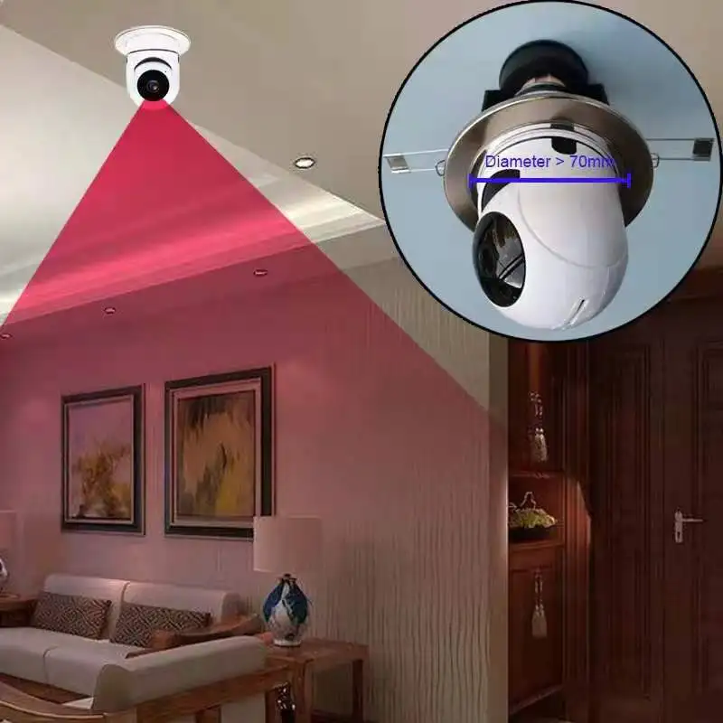 

2MP/3MP 1080P E27 Lamp Head Socket 360 Degree Panoramic View IP Camera Fish Eye Lens Home Security CCTV Monitor