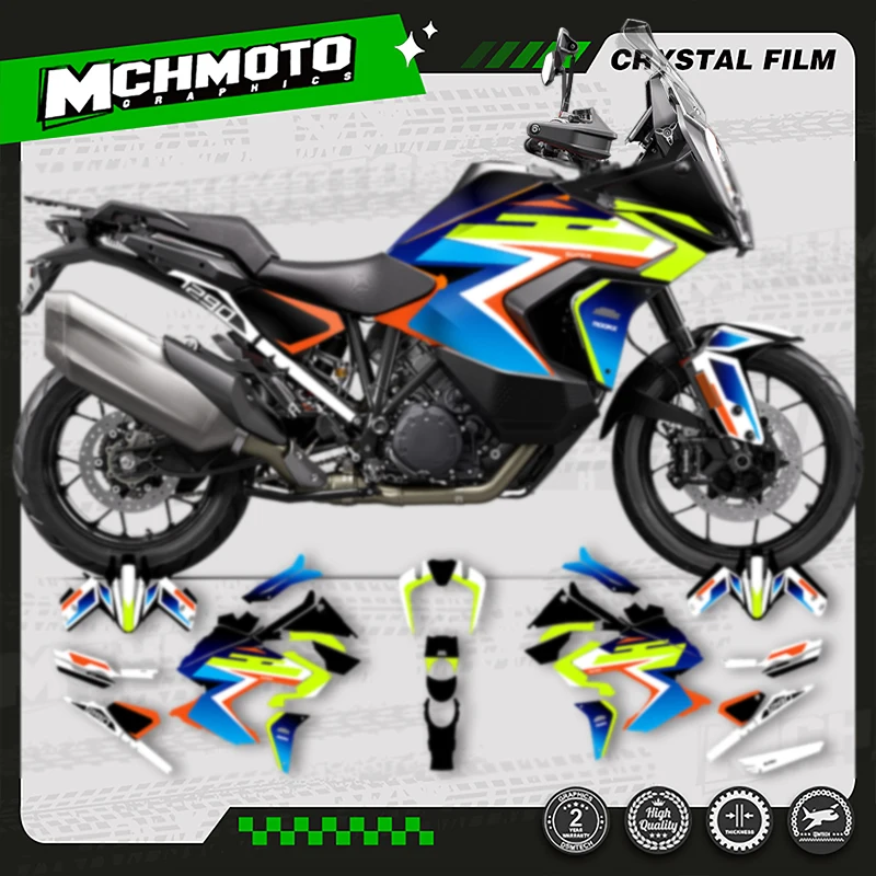 

MCHMFG Full Set Graphics Background Decals Stickers Kit for KTM 2021 2022 2023 1290 R S ADV