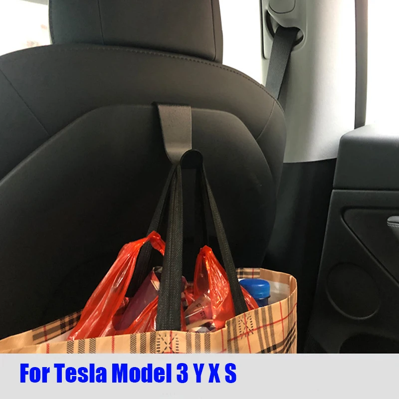 For Tesla Model 3 Y X S Car Seat Headrest Hook Hanger Hoder Bag Purse Mount Storage For Tesla Model Y 3 Accessories Decors