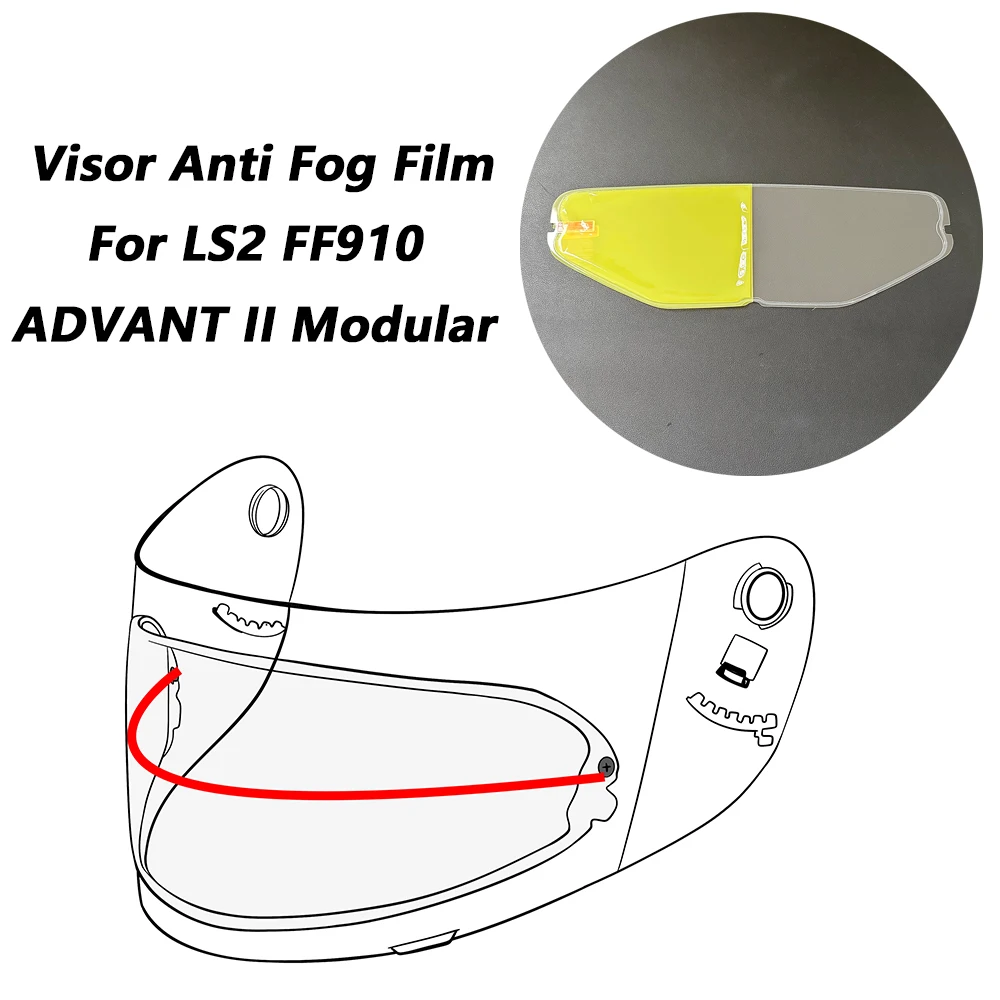 

For LS2 FF910 Advant II Helmet Visor Anti-Fog Insert Clear Film