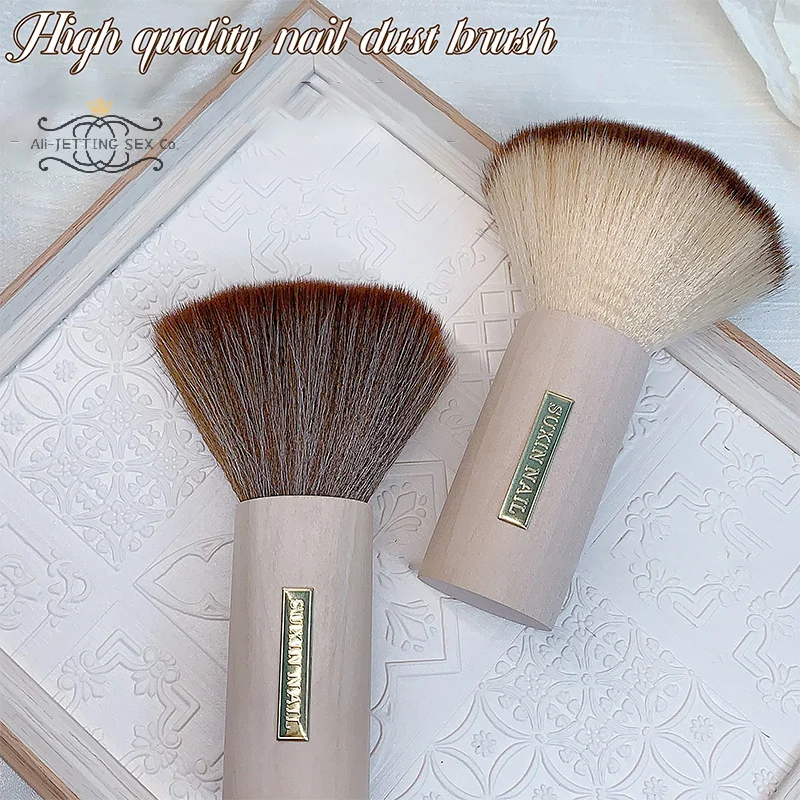 ラウンドネイルダストブラシ大型除去ネイルダストブラシアクリル UV ジェルポリッシュパウダークリーニングツールマニキュアアクセサリー