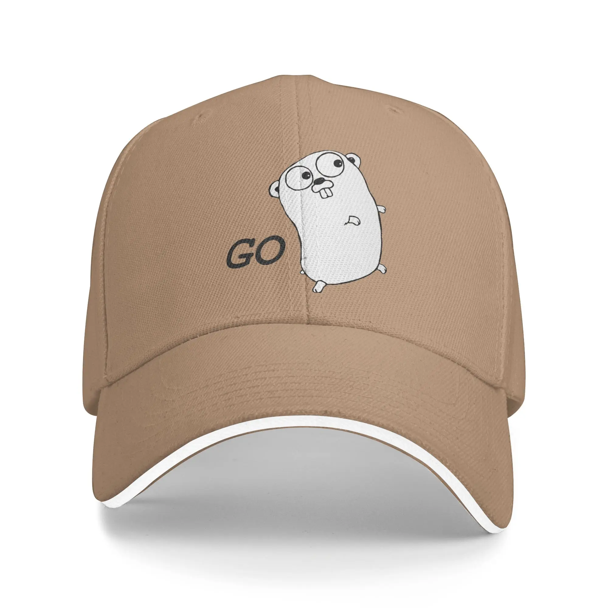 Go GoLang Gopher Language Running  Golf Hat Merch Classic  Sun Cap For Men Women Casual Headewear  Gift
