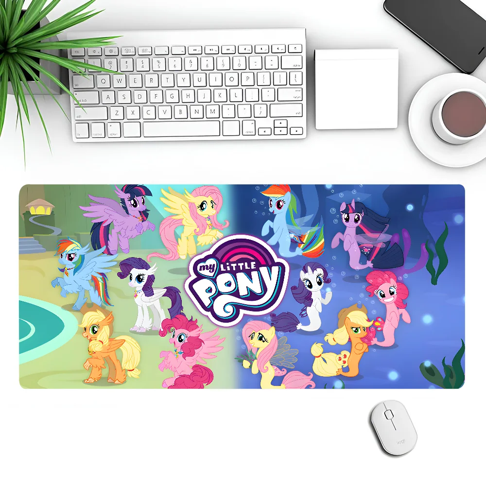 Anime M-My Pony Little Mousepad Large Gaming Mouse Pad LockEdge Thickened Computer Keyboard Table Desk Mat