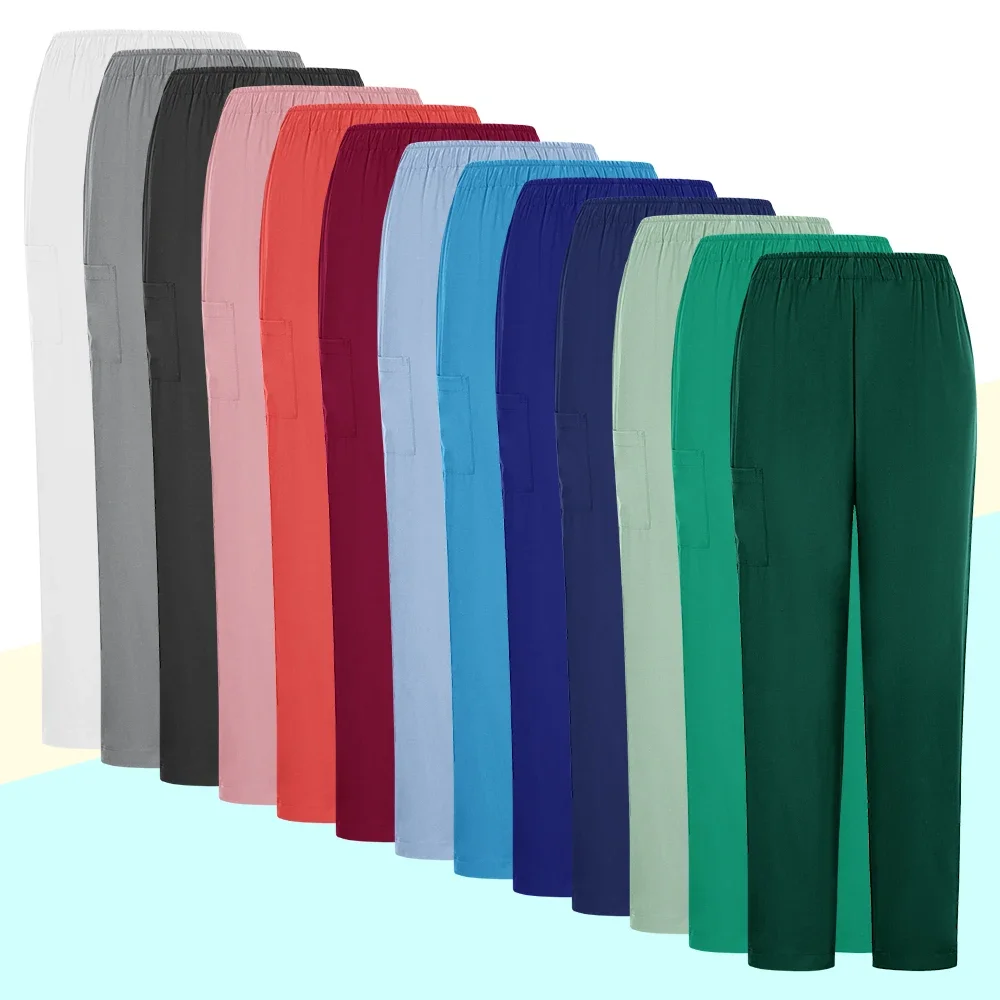 Pantalones de uniforme de Hospital para mujer, proveedor de exfoliantes médicos, patrón médico, marca de diseñador, clínica Dental, Spa de belleza, 1 ud.